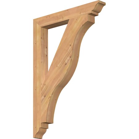 Ekena Millwork Funston Traditional Smooth Bracket, Western Red Cedar, 3 1/2"W x 28"D x 40"H BKT04X28X40FST01SWR